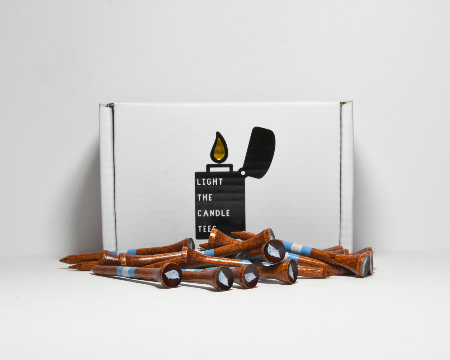 "Lip Pillows" Golf Tees, Front View