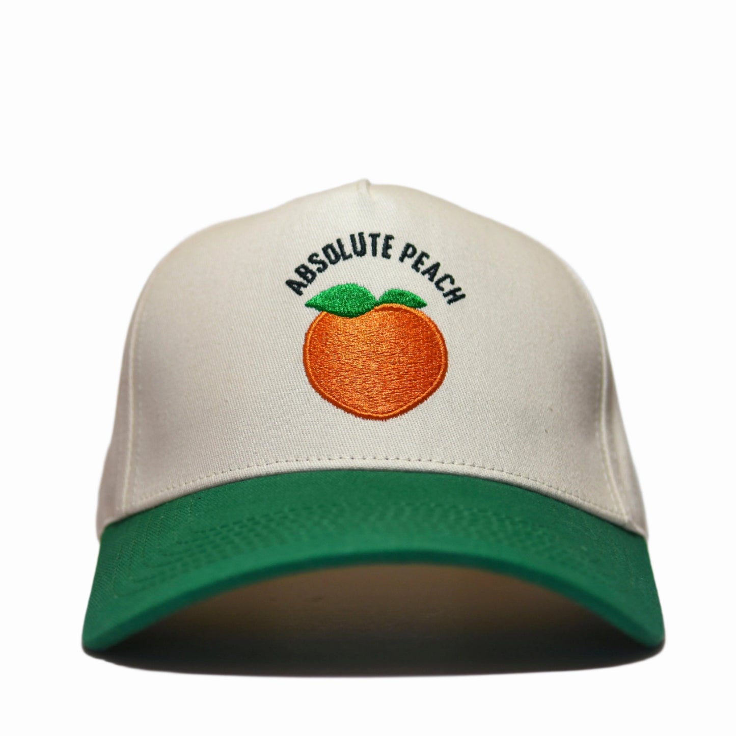 "Absolute Peach" hat, Front view