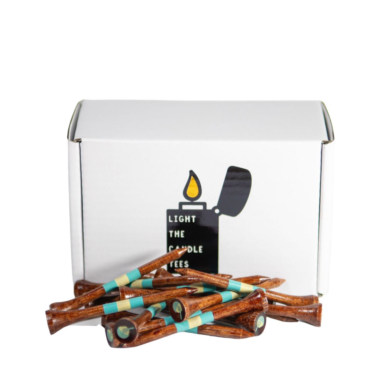 "Mashed Potatoes" Golf Tees, Front View