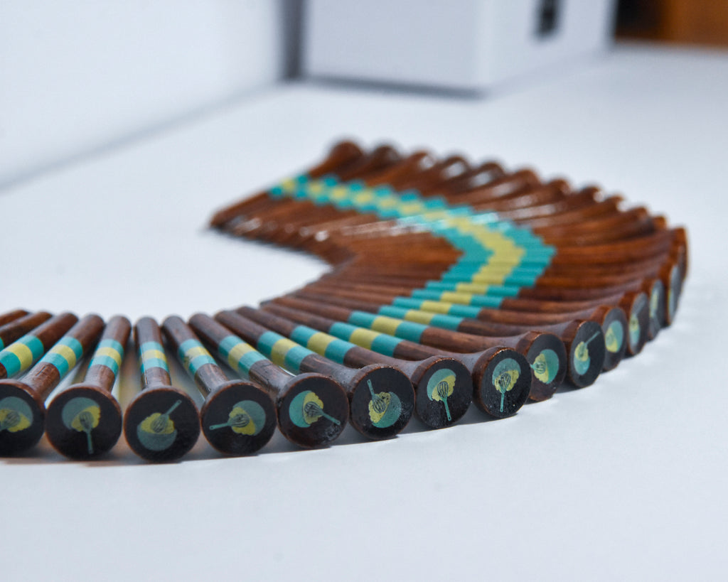 "Mashed Potatoes" Golf Tees, Tee Cap Stamping