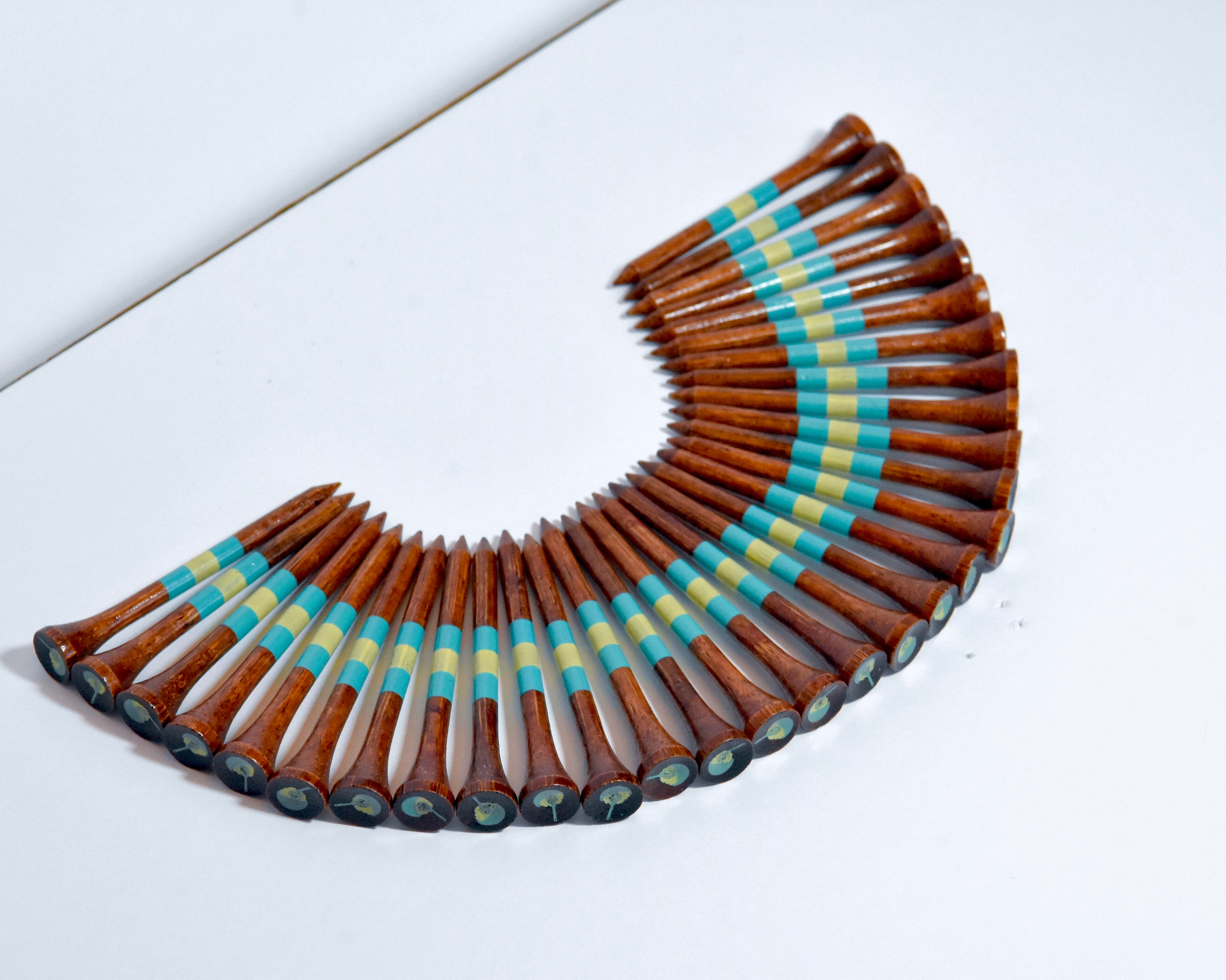 "Mashed Potatoes" Golf Tees,  Tees only top view