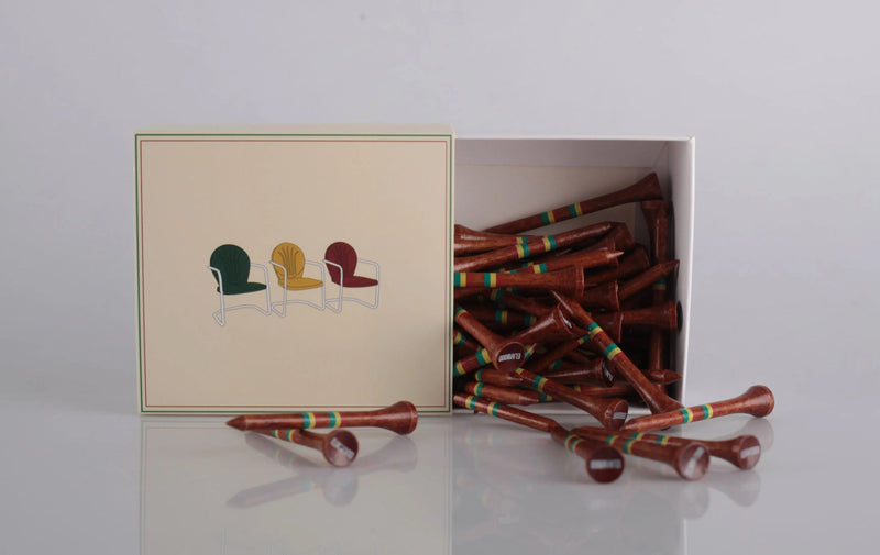 Custom slide box tees, LTC Golf Co. 