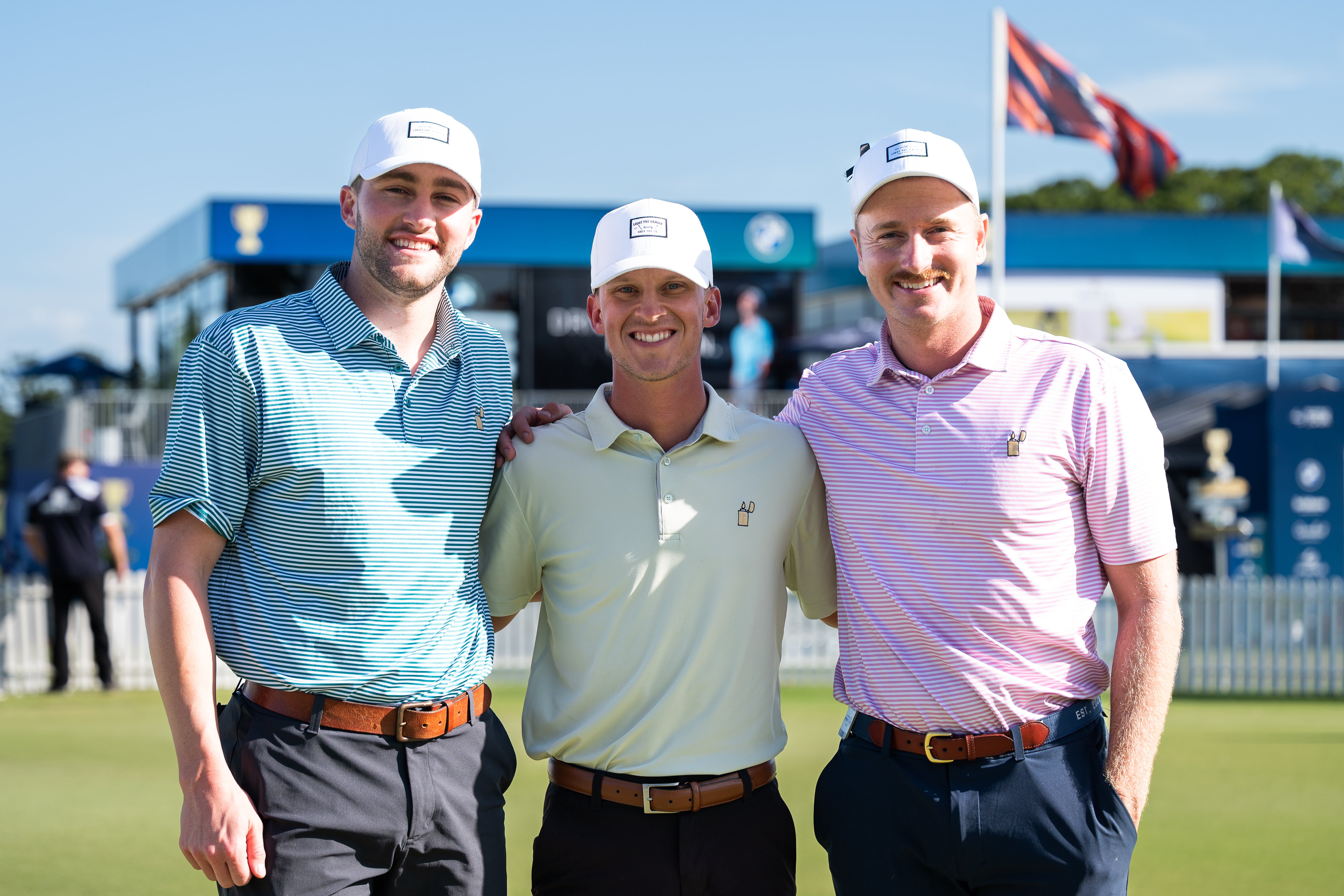 LTC Golf co. owners, Light The Candle Tees owners, Tate Kuehner, Nate Vance, Nick Voke