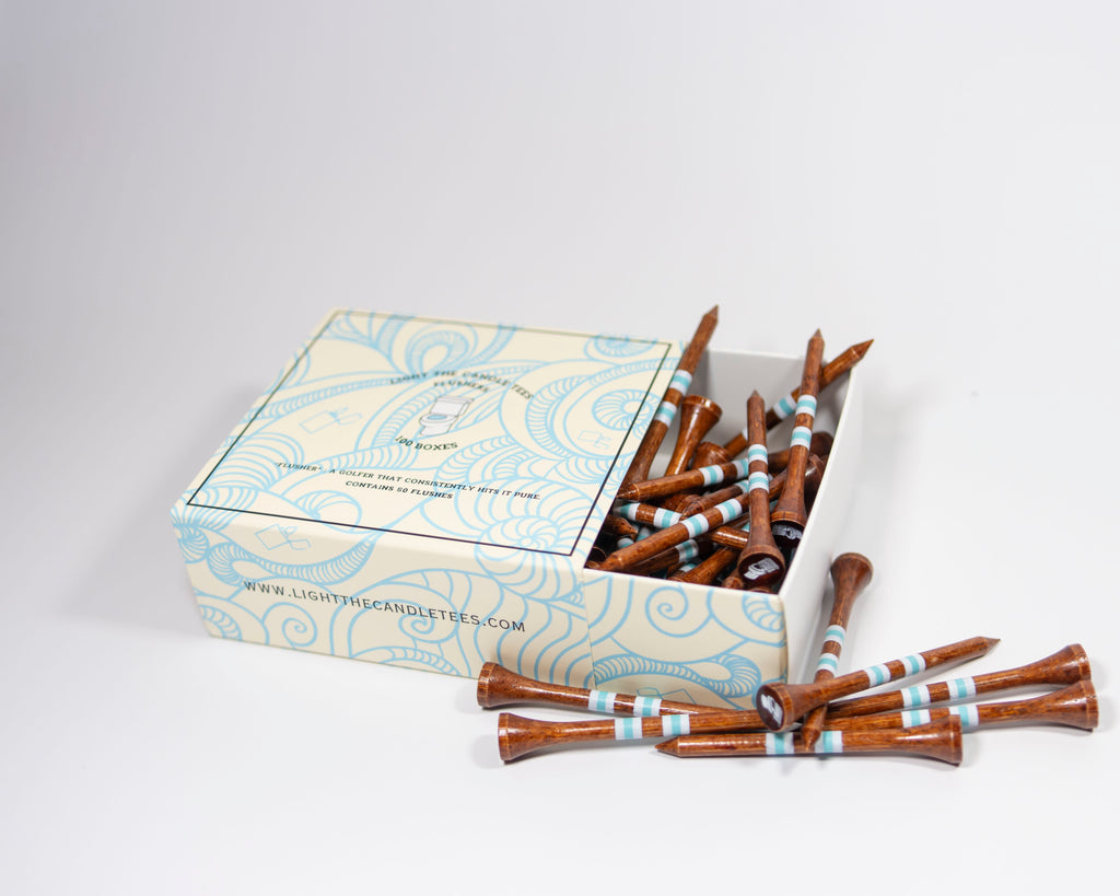 "Flushers" Golf Tees