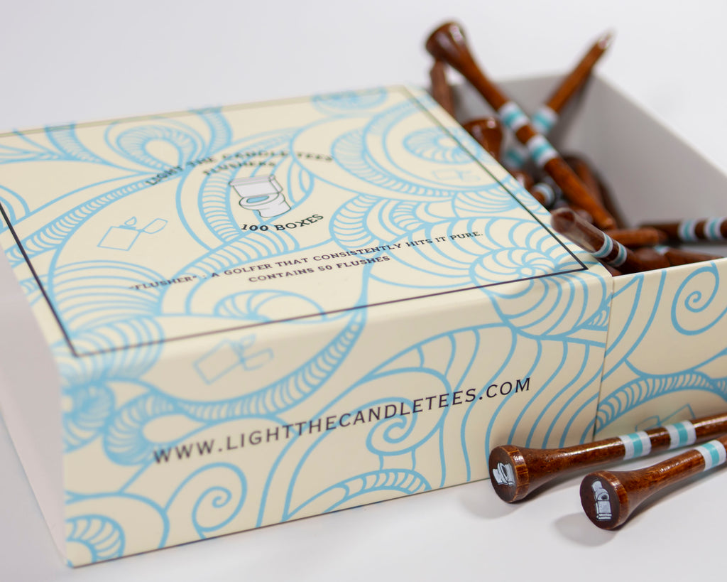 "Flushers" Golf Tees