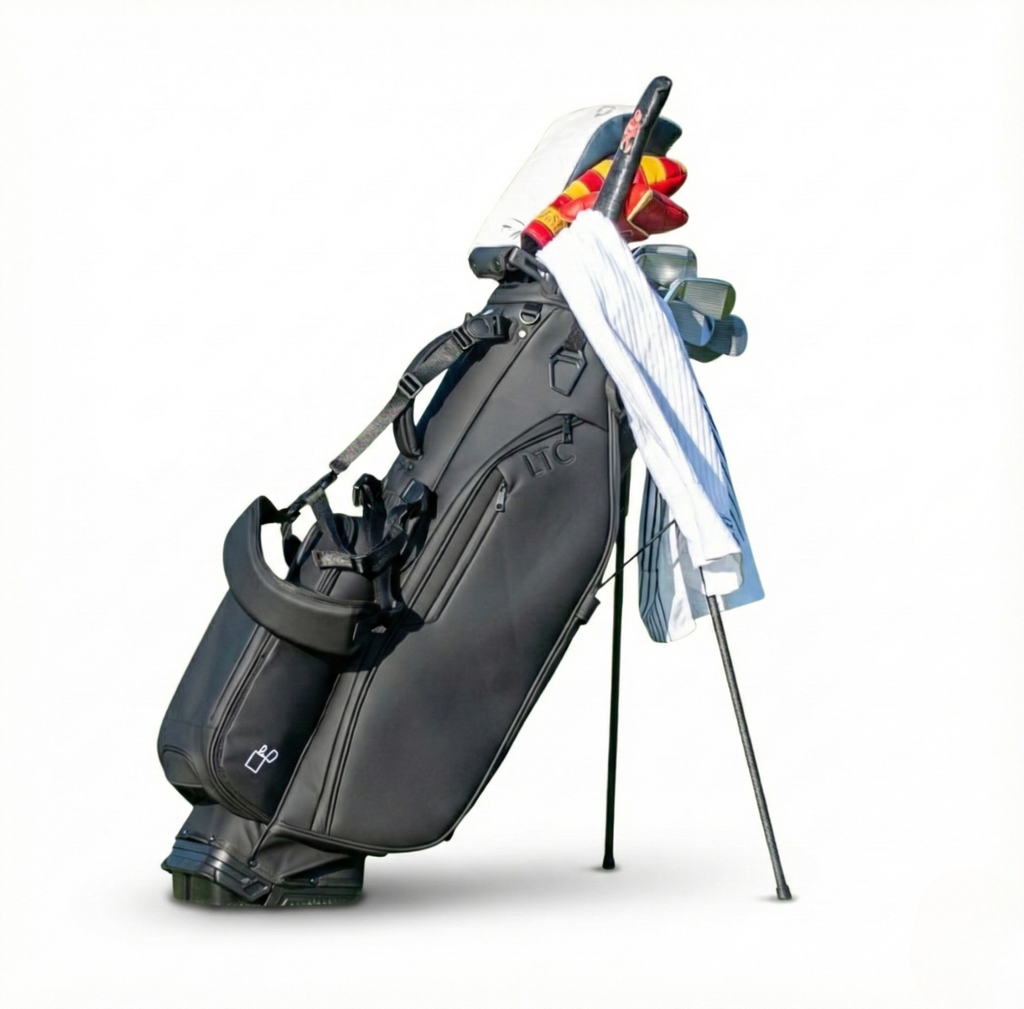LTC Golf bag, white backgroud, side picture