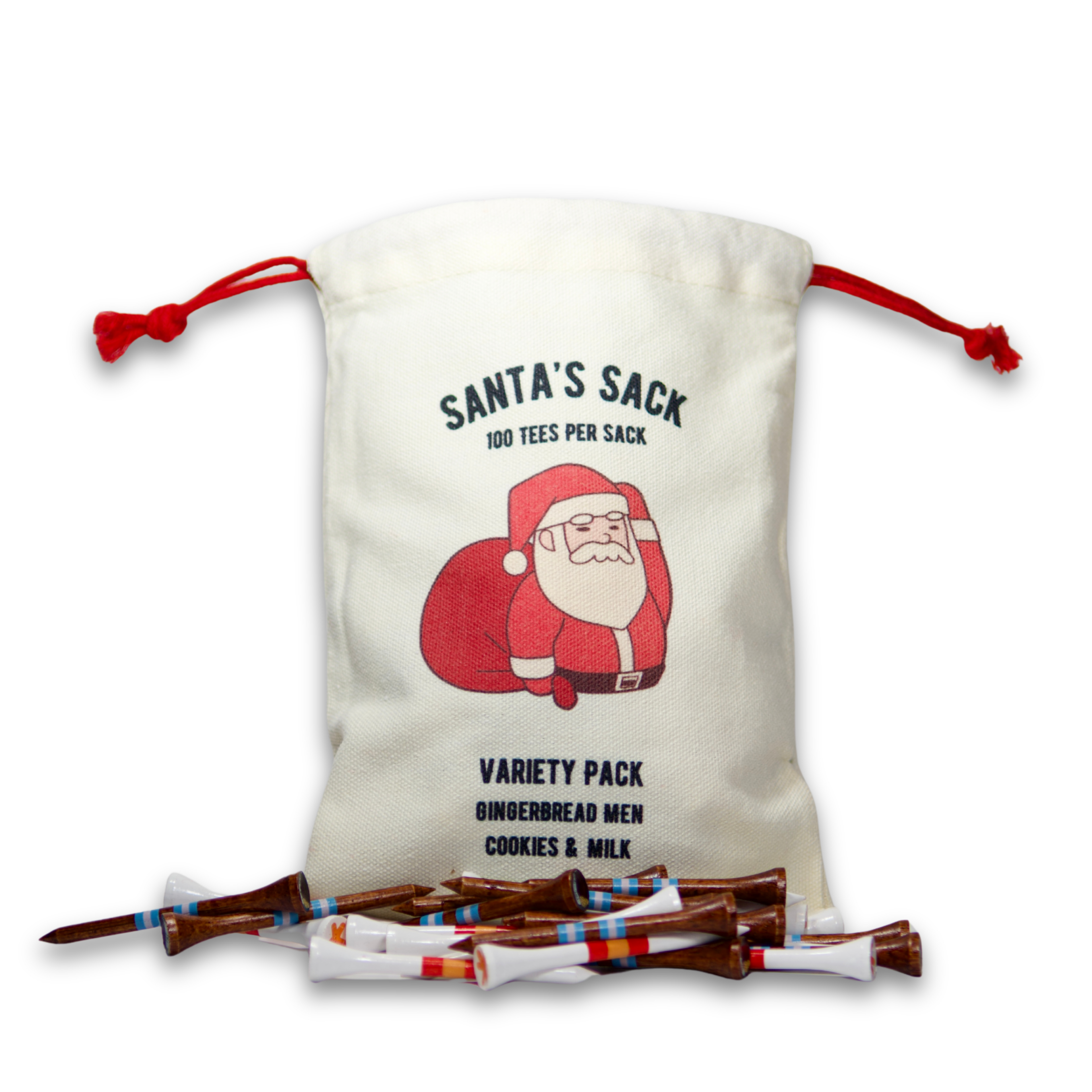 "Santa's Sack" Golf Tees