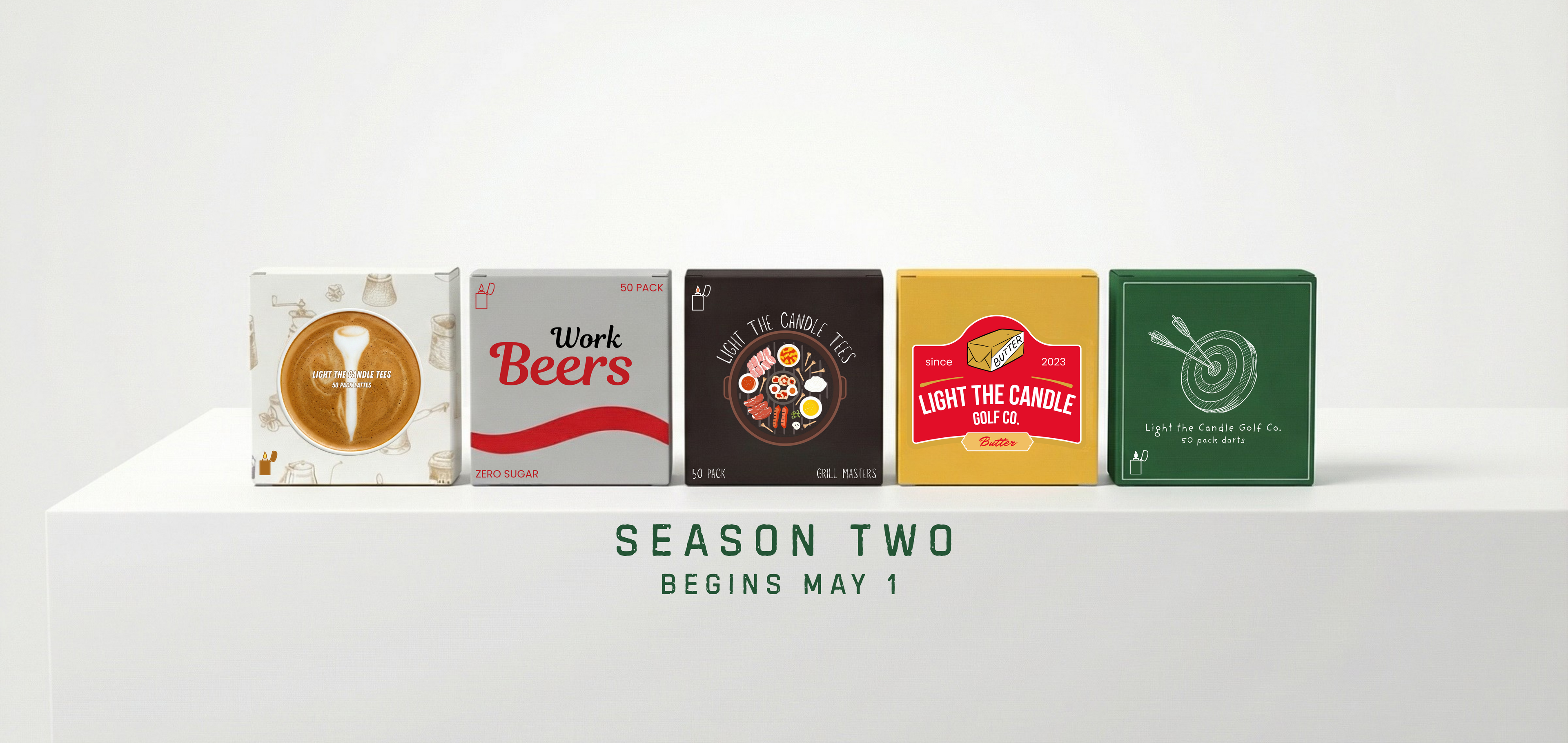 Light the Candle tees, 5 drops